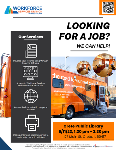 Mobile Workforce Center- Crete Public Library
