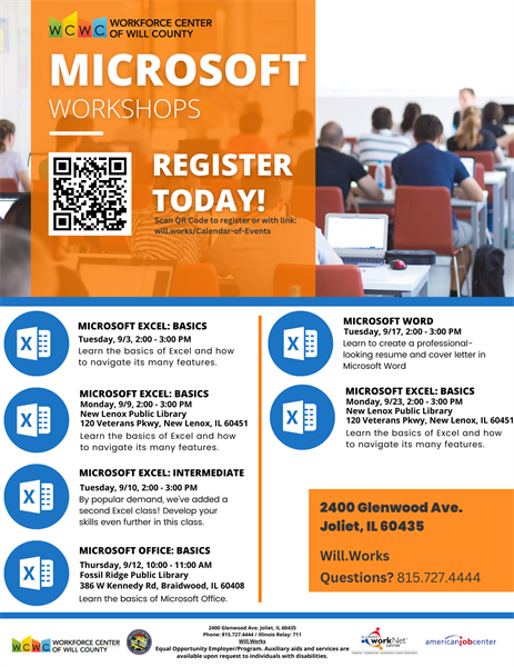 Microsoft Office: Basics - Fossil Ridge Public Library - 386 W Kennedy Rd, Braidwood, IL 60408