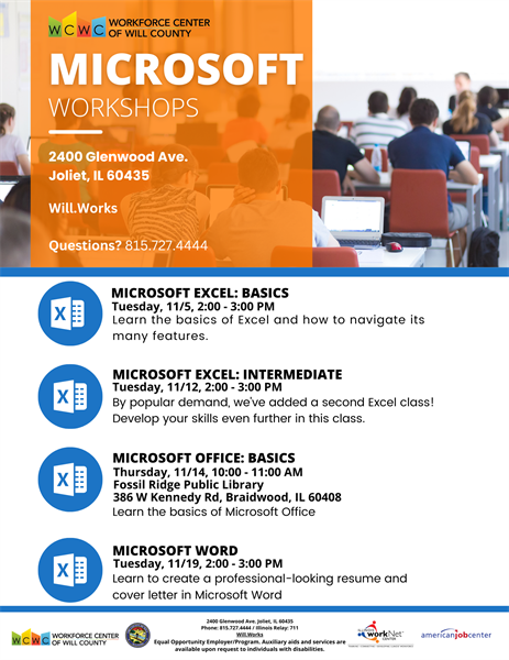 Microsoft Office: Basics - Fossil Ridge Public Library - 386 W Kennedy Rd, Braidwood, IL 60408